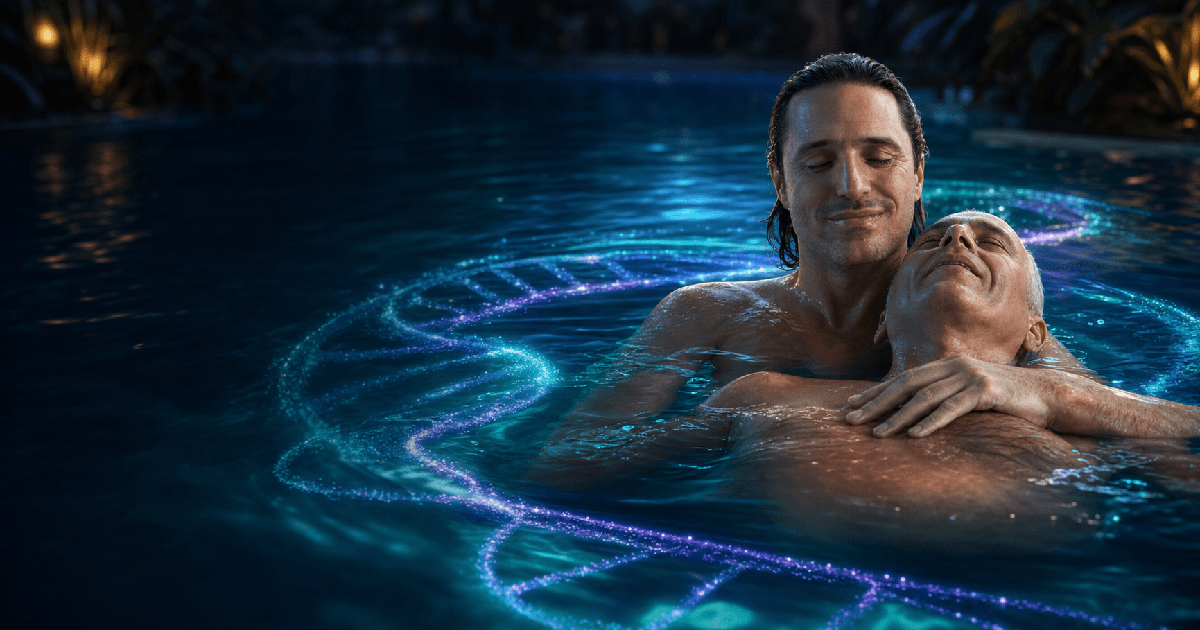 Aquatic bodywork session with Daniel